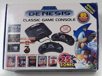 Sega Genesis Classic Game Console Sonic Special Edition 80 Games with Box 