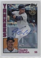 2019 Update Silver Pack 1984 Topps Baseball Chrome /149 Thairo Estrada Auto 5w7