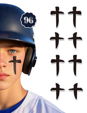48 Pairs Eye Black Temporary Tattoo Stickers, Sports Face Eyeblack Sticker for B