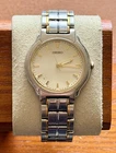 SEIKO V701 Slim Line DRESS MENS QUARTZ WATCH 35MM Two Toned Vintage 1996
