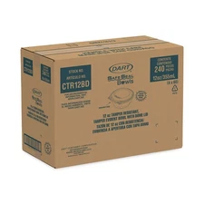 Dart CTR12BD 12 oz. Tamper-Resistant/Evident Dome Lid Bowls - Clear (240/CT) New