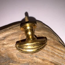 Vintage Small Brass Cabinet / Closet Door Knob Pull