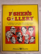 Fisher&rsquo;s Gallery George Fisher Vintage Political Cartoon Book Arkansas Gazette