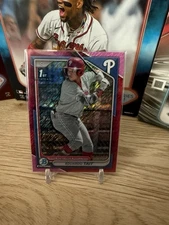 Eduardo Tait First Bowman Pink Shimmer #/199 BCP164 2024 Bowman Chrome