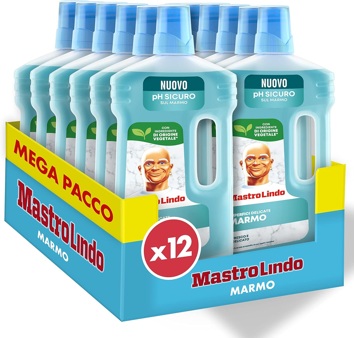 Detersivo Pavimenti Marmo e Superfici Delicate | Stock 12 x 930ml