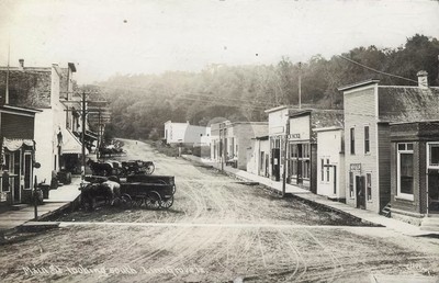 Linn Grove IA Iowa Main Street Looking South 1912 RPPC Photo Postcard COPY