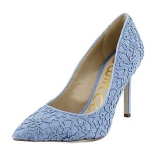 Sam Edelman Hazel Womens Heels Royal Sky Blue Lace
