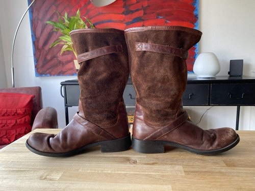 Camper Brown suede Leather Boots Womens UK 6-6.5 EU 39