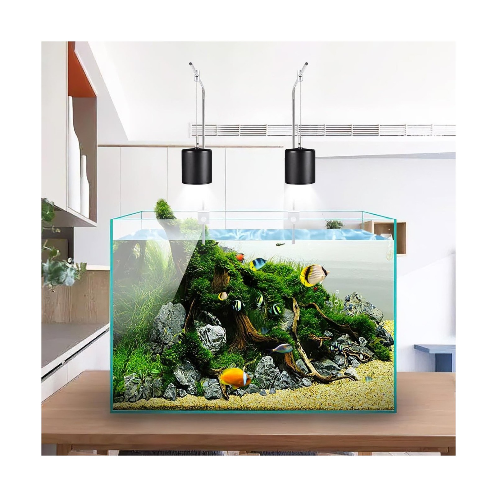 iplusmile Fish Tank Light Stand Kit, Aquarium Lighting Holder, Fish... Fast Ship