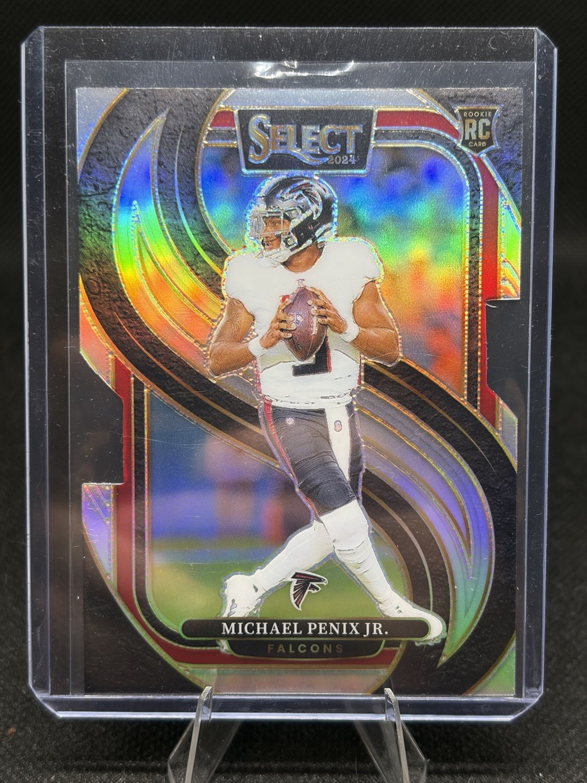 Michael Penix Jr. 2024 Select Premier Rookie Silver Prizm DieCut RC #110 Falcons