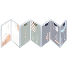 Plastic Wallet Insert for Credit Card Set of 2, Men Wallets Trifold Vinyl