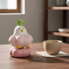 Garlic Bird Figurine Farmhouse Design Cute Garlic Shaped Bird Holiday Decor