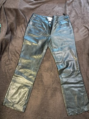 Celine designer Lambskin Leather pants 100% Lambskin Double Lined France SZ 42 