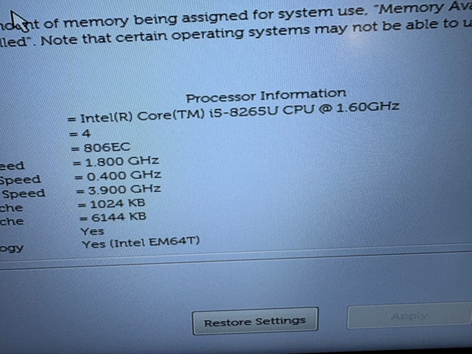 Dell Latitude 5400 i5 8-го поколения 8 гигабайт-------запчасти - Изображение 4 из 4