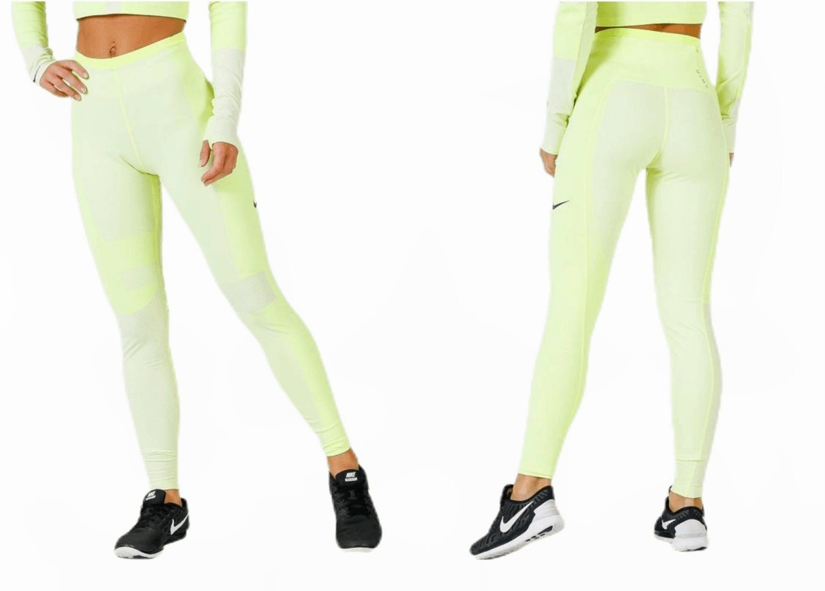 lime green nike leggings