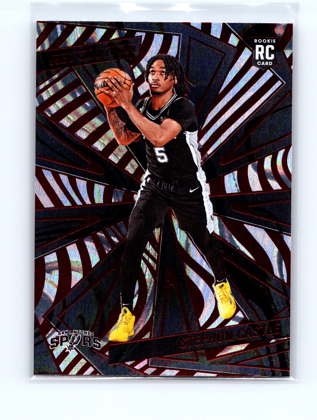 Stephon Castle Rookie - 2024-25 Revolution #116 (RC) Red Swirl