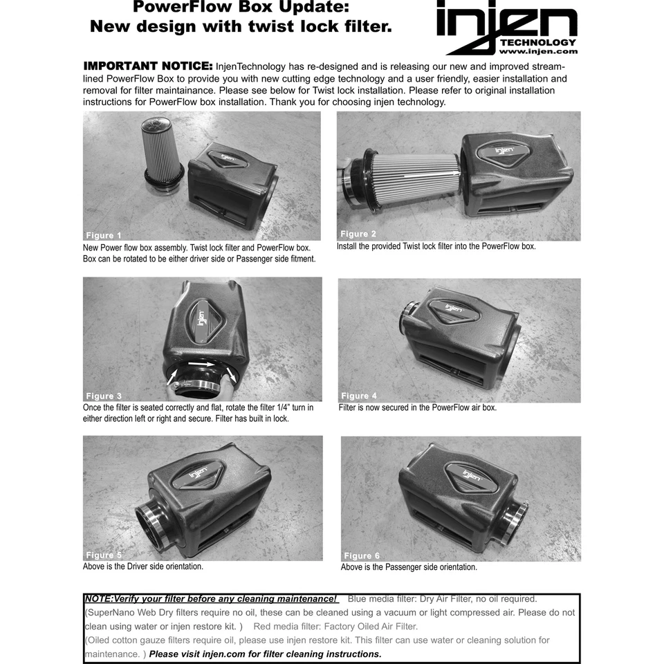 Entrada de aire frío Injen PF1950-1WB para 04-15 Nissan Armada Titan / 04-10 QX56 5,6 L Foto 4 de 4