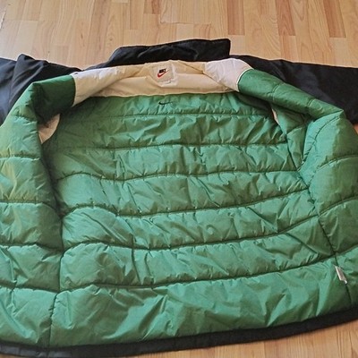 90s Vintage Nike Trench Puffer Jacket Coat XL