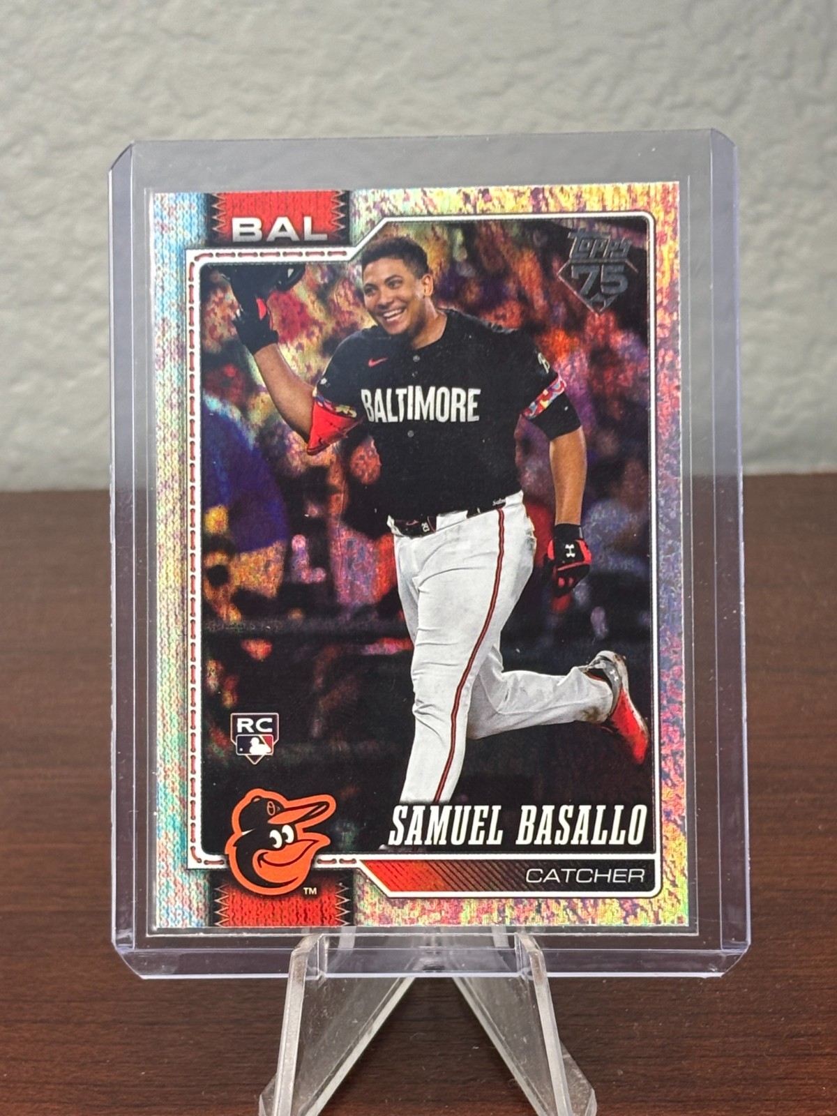 2026 Topps Series 1 Sandglitter #104 SAMUEL BASALLO ROOKIE RC ORIOLES