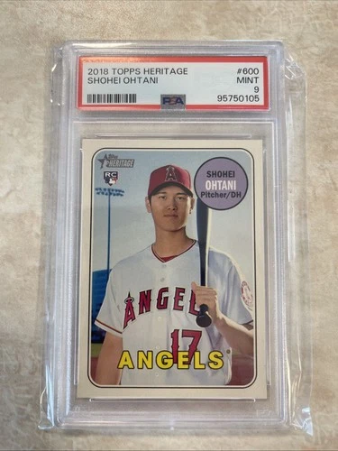 2018 Topps Heritage Shohei Ohtani #600 PSA 9