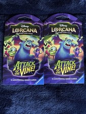 Disney Lorcana: Attack of the Vine Sleeved Booster Packs 2 Pack Lot