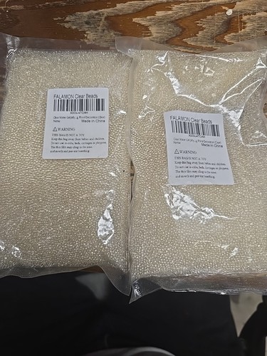 2 Bag of FALAMON Clear Water Gel Beads, Filler, Floral Decorative