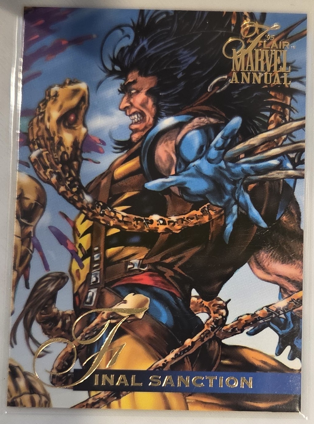 Final Sanction #40 Marvel 1995 Flair trading card — raw and PSA graded price guide