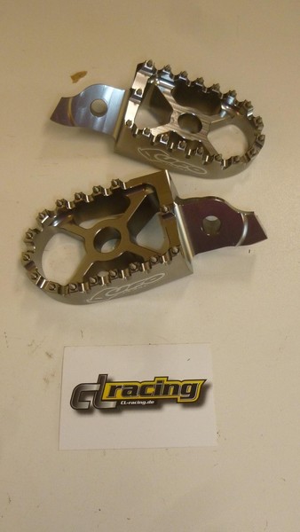 FußRasten Footrest Bracket Pegs Passt An Suzuki Rmz 250 08-09 Rmz 450 05-07 Grau-image