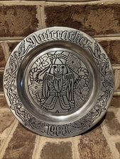Vintage Wilton Armetale Nutcracker Pewter Plate 1983 Strawbridge & Clothier