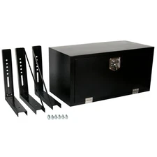 36"X18"X18" Steel Underbody Truck Tool Box + 3Pcs 18"X18" Mounting Brackets Kit