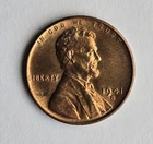 1941-S Lincoln Wheat Cent 1c - "LARGE S " Uncirculated Lincoln Cent" - Free Ship