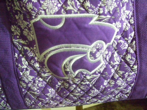 Kansas State University  Wildcats  K State Purple Shoulder Tote Bag, Large