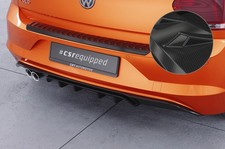 Heck Ansatz Tuning Diffusor Carbon Look für VW Polo 6 2G (Typ AW) GTI HA442-C