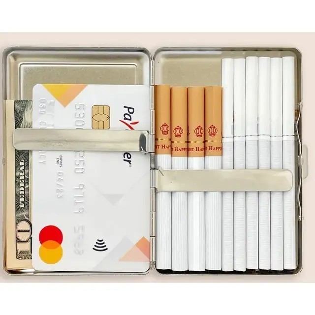 Amsterdam Weed Cigarette Case With Butane Lighter For Kings & 100's