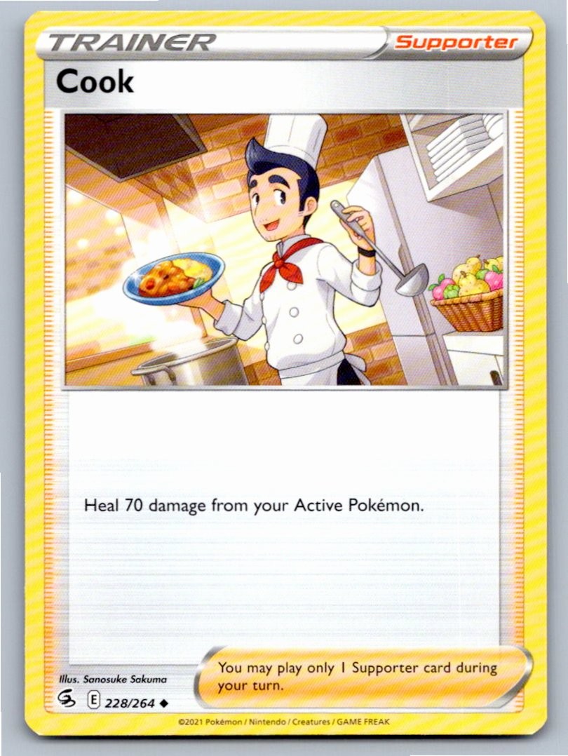 2021 POKEMON COOK FUSION STRIKE 228/264 UC NM A58643 FREE S&H