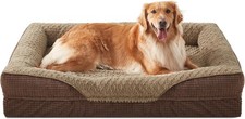 Orthopedic Dog Beds Large Sized, XL Washable Egg-Crate Memory Foam Dog C