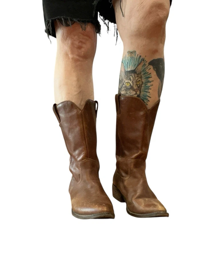 Dingo brown Smooth Leather boots-8.5/9 — 第 4/4 张图片