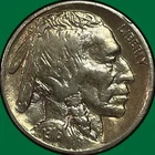 1916 Buffalo Nickel Almost Uncirculated AU Coin, Light Cleaning #39836