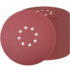 30 PCS 9 Inch 8 Hole Drywall Sanding Discs Set- 80 100 120 180 240 400 Grits, 9"