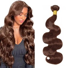 22 Inch Color 4 Bundles Human Hair Brown Body Wave Bundles Human Hair Chocola...