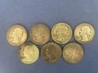 7 Washington Quarters 90% Silver; 1941, 1944 (2), 1945, 1951, 1963, 1964