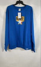 Nike Men's Blue Dri-FIT Graphic Star Crewneck Sweatshirt NWT Sz XXL