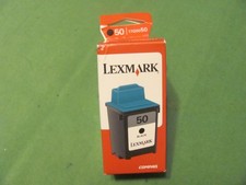 LEXMARK 50 Black Ink Cartridge - New in Box.