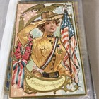 ANTIQUE VINTAGE LOT OF 12 PATRIOTIC POST CARDS 1908-1910  9 Embossed — photo 6