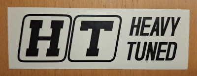 Aufkleber '' HT - HEAVY TUNED'', 15 x 5 cm