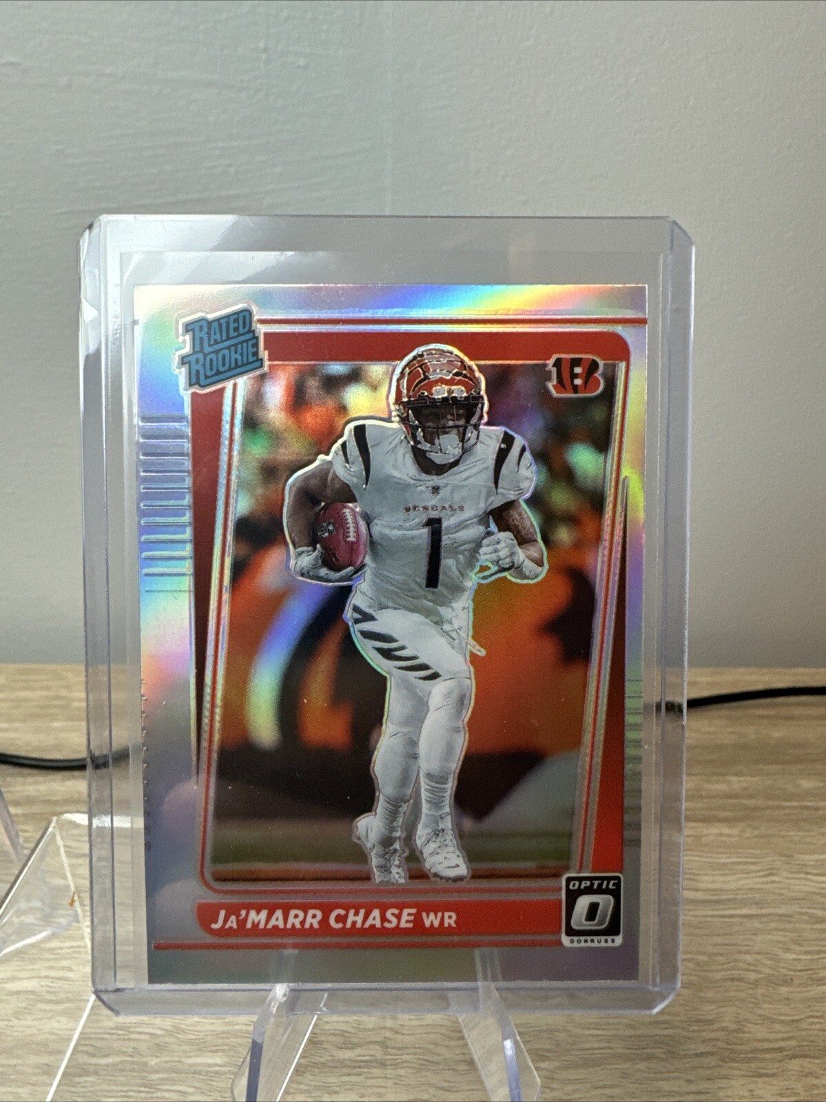 2021 Panini Donruss Jamarr Chase Rated Rookie Holo Optic Preview Bengals #P-262