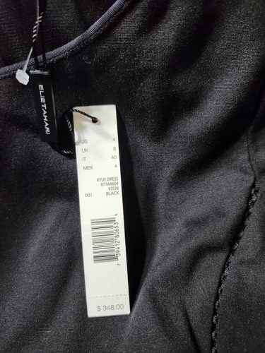 Elie Tahari Kleid Damen Größe 4 ""Kylie"" schwarz Stretchmantel Bleistift neu mit Etikett $ 348 - Bild 12 von 21