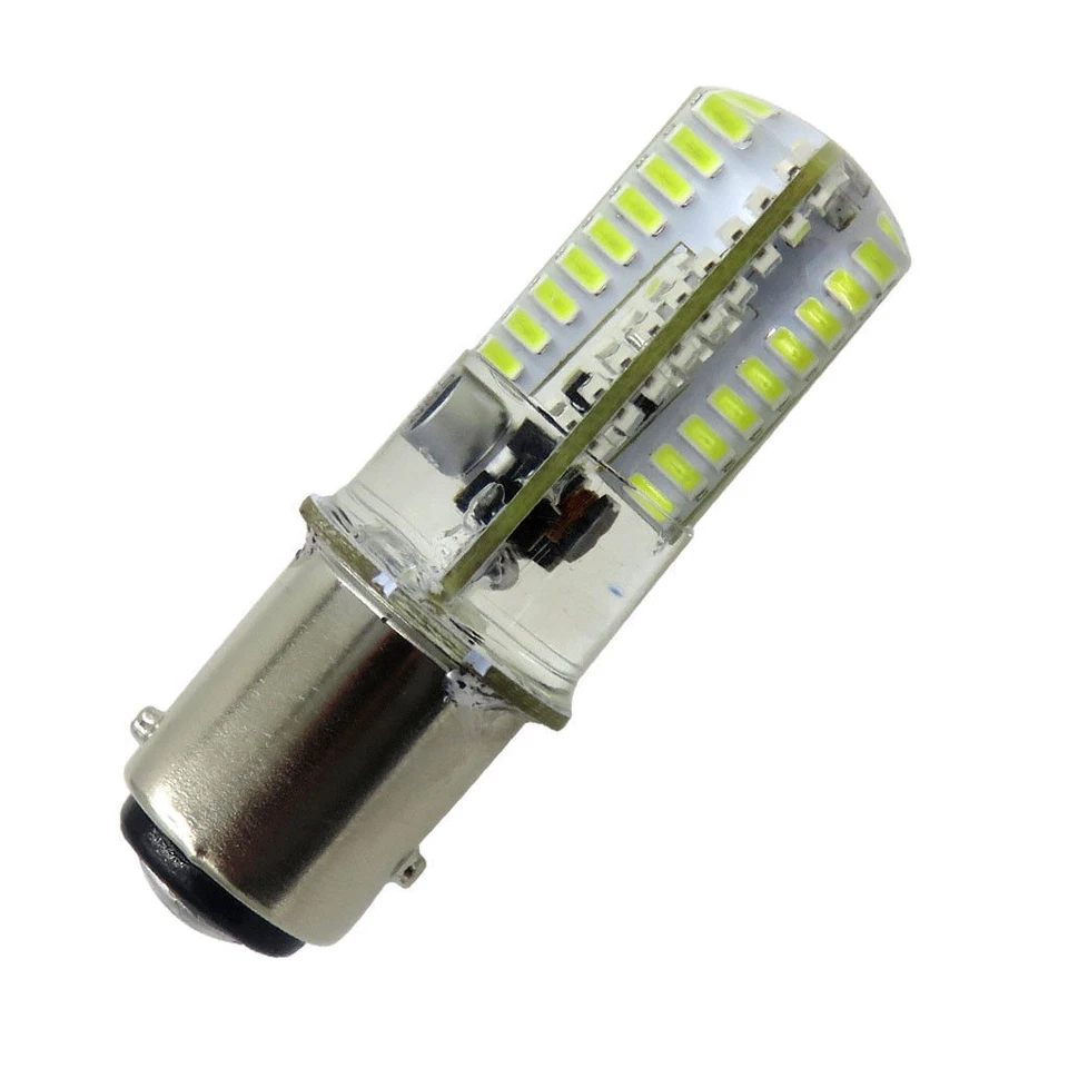 BA15D B15 LED Bulb 72-3014SMD 3W AC12V DC12~24V Car/Boat Light White/Warm  - Image 3 of 4