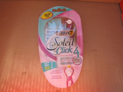 BIC Soleil Click 4 Women's Disposable Razors  4 Flexible Blades & 1 Handle - New
