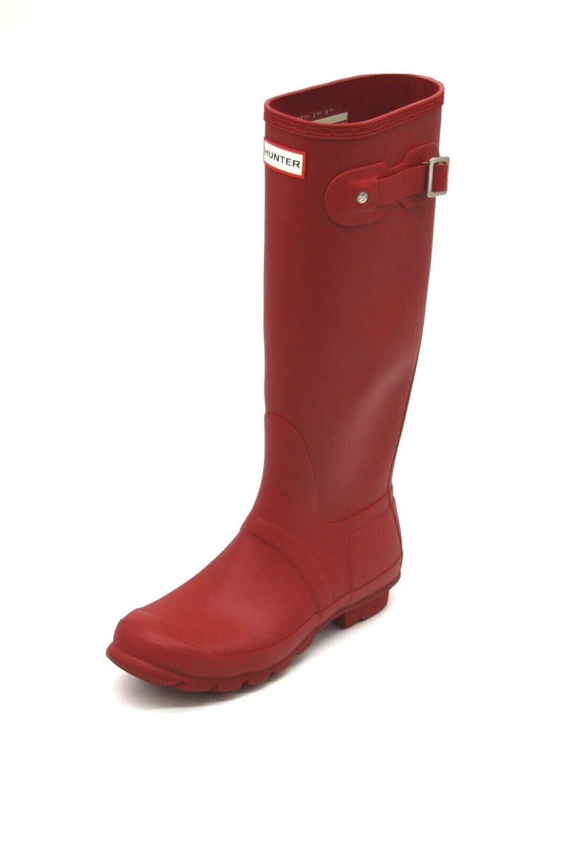 HUNTER ORIGINAL TALL RED WATER PROOF RAIN BOOTS WOMEN'S | eBay